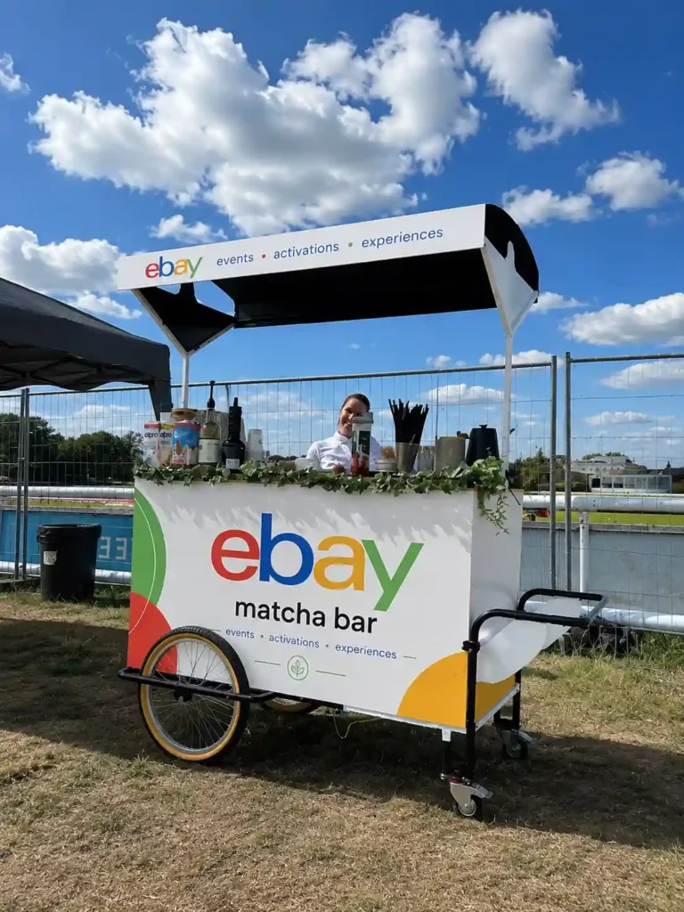 Branded Matcha Cart Hire | Coffee Cart Hire London | Coffee Cart Hire London Branded Matcha Cart Hire